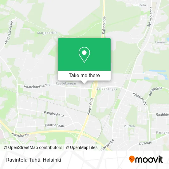 Restaurant Tuhti map