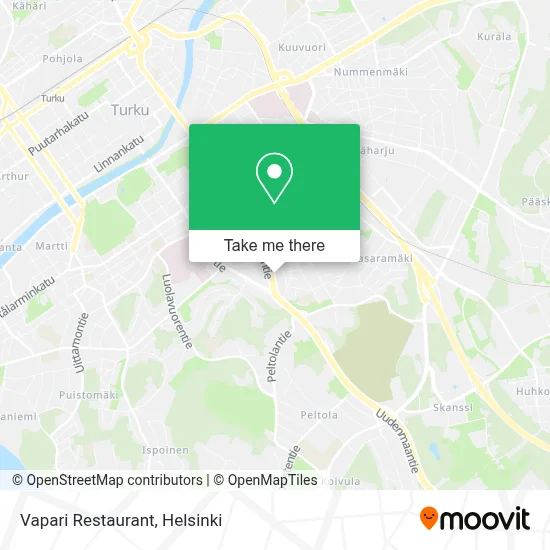 Vapari Restaurant map
