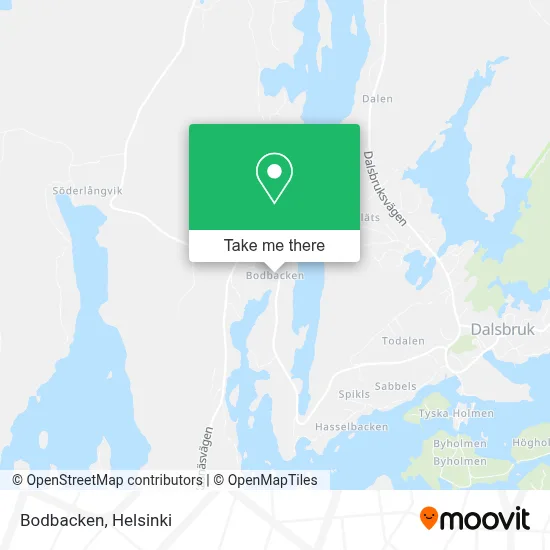 Bodbacken map