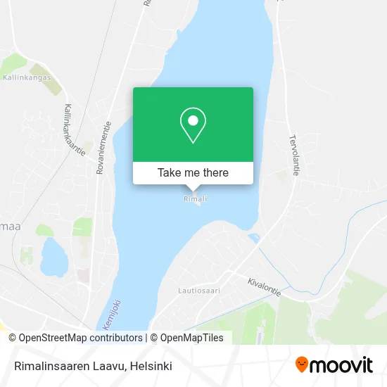 Rimalinsaari Shelter map