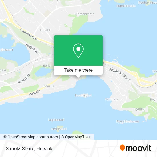 Simola Shoreline map