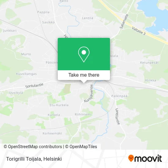 Torigrilli Toijala map