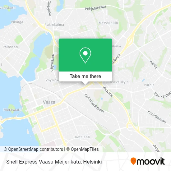 Shell Express Vaasa Meijerikatu map