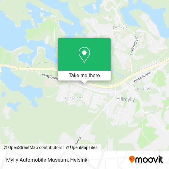 Mylly Automobile Museum map
