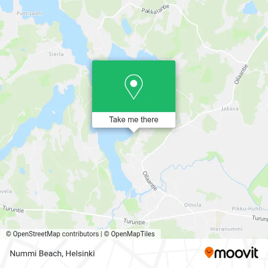 Nummi Beach map
