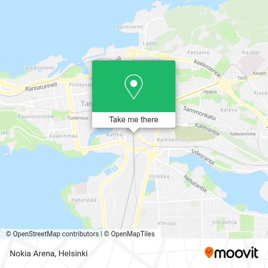 Nokia Arena map