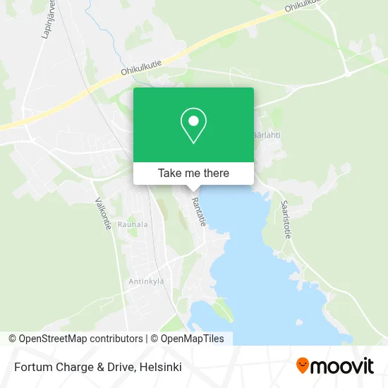 Fortum Charge & Drive map