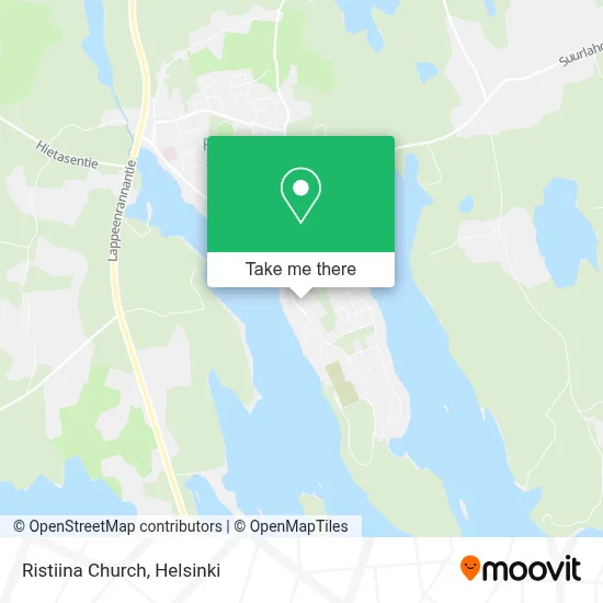 Ristiina Church map