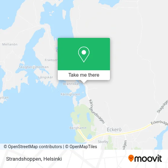 Strandshoppen map