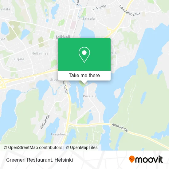 Restaurant Greeneri map