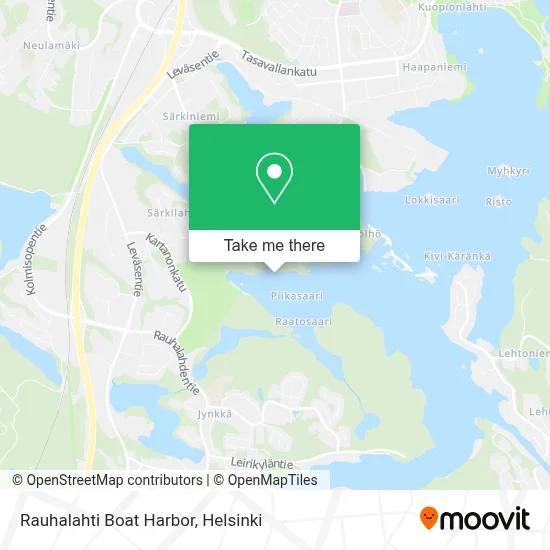 Rauhanlahti Marina map