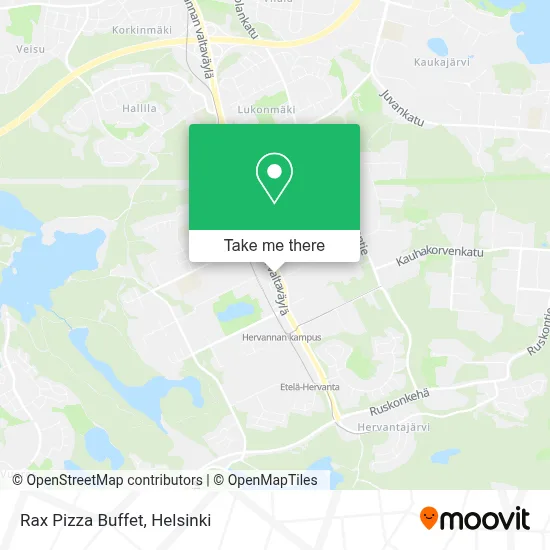 Rax Pizza Buffet map