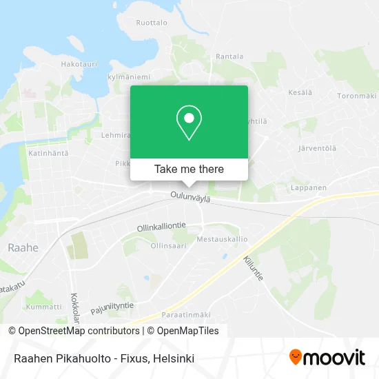 Raahe Quick Service - Fixus map