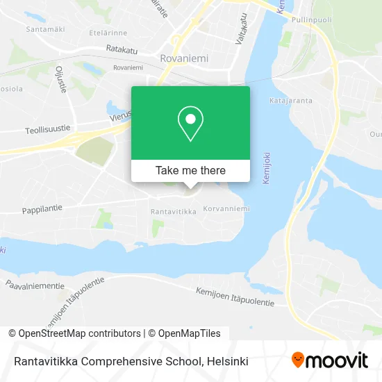 Rantavitikka Comprehensive School map