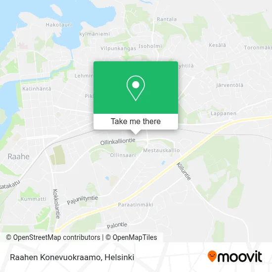 Raahe Equipment Rental map