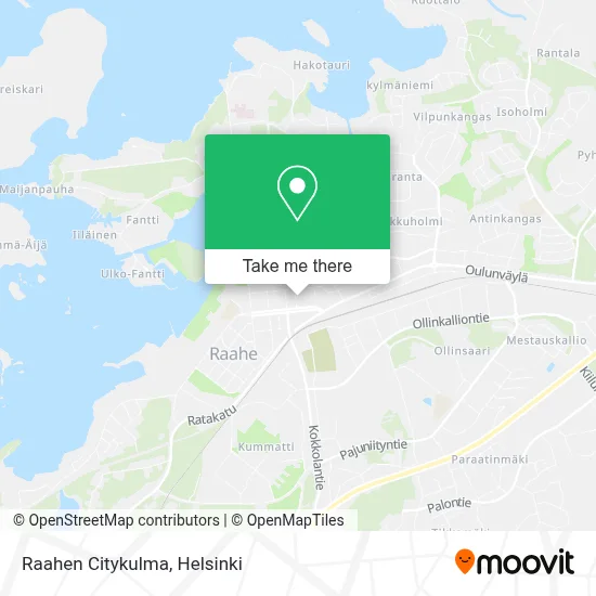 Raahe City Corner map