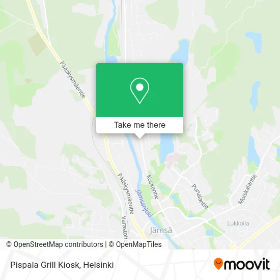 Pispala Grill Kiosk map