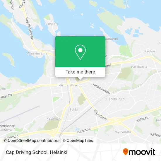 Cap Driving School map