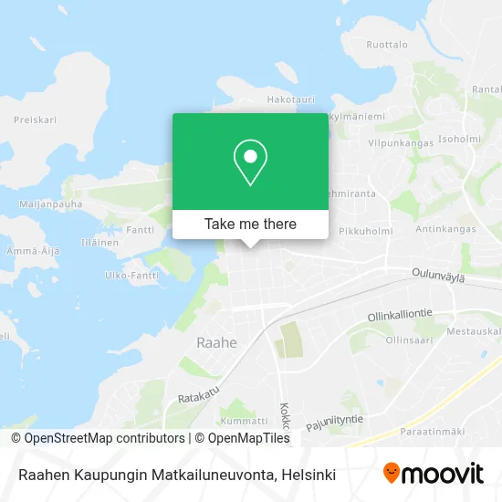 Raahe City Tourism Information map