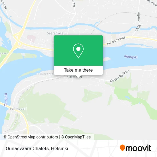 Ounasvaara Chalets map