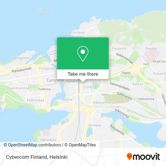 Cybercom Finland map
