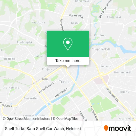 Shell Turku Sata Shell Car Wash map
