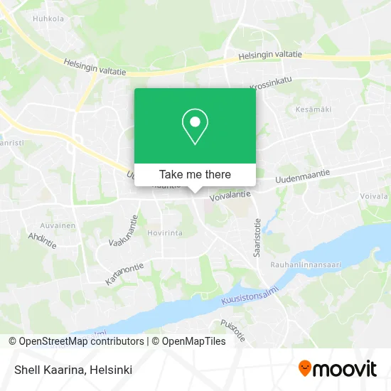 Shell Kaarina map