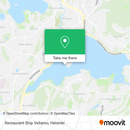 Restaurant Ship Vellamo map
