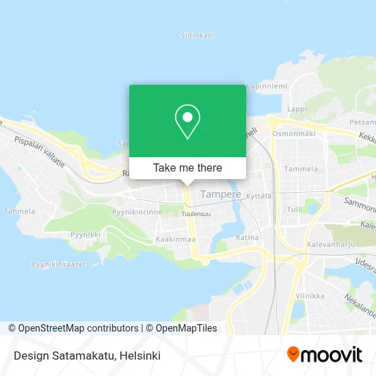 Design Satamakatu map
