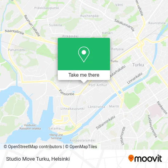 Studio Move Turku map