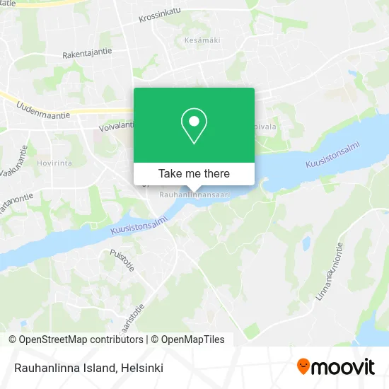 Rauhanlinna Island map