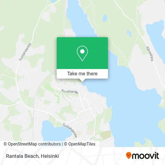 Rantala Beach map