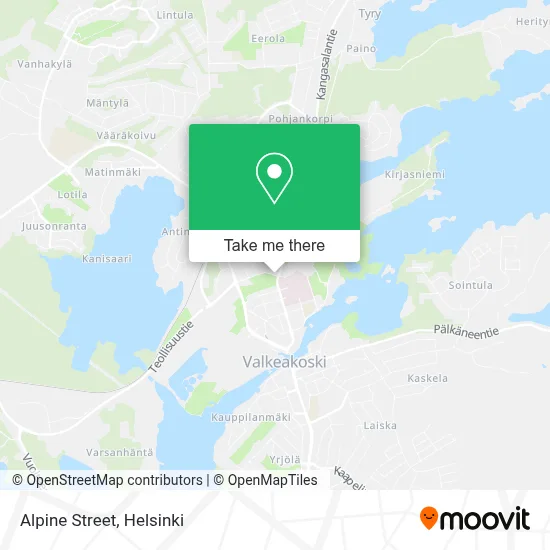 Alpine Street map