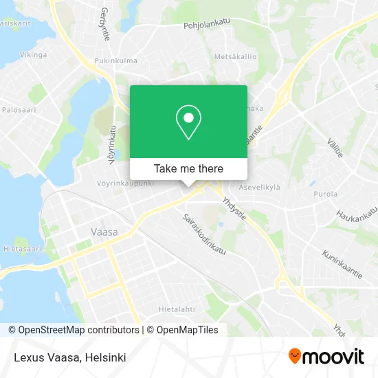 Lexus Vaasa map