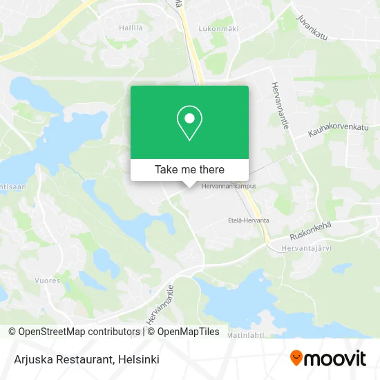 Arjuska Restaurant map