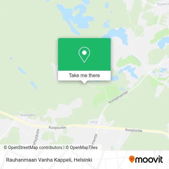 Rauhanmaa Old Chapel map