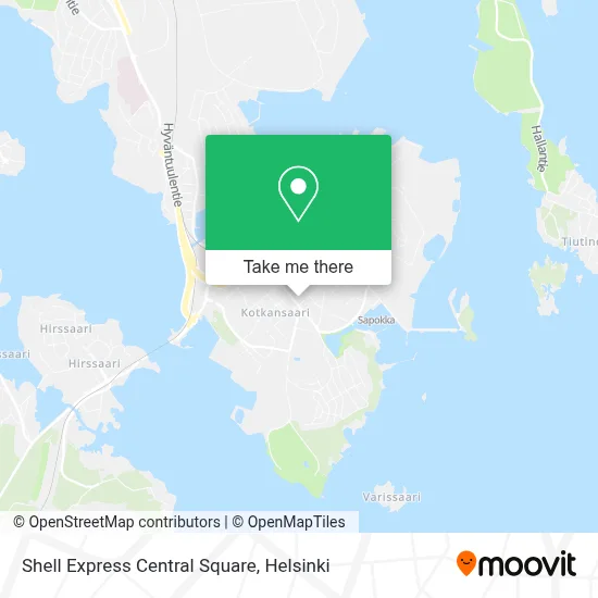Shell Express Central Square map