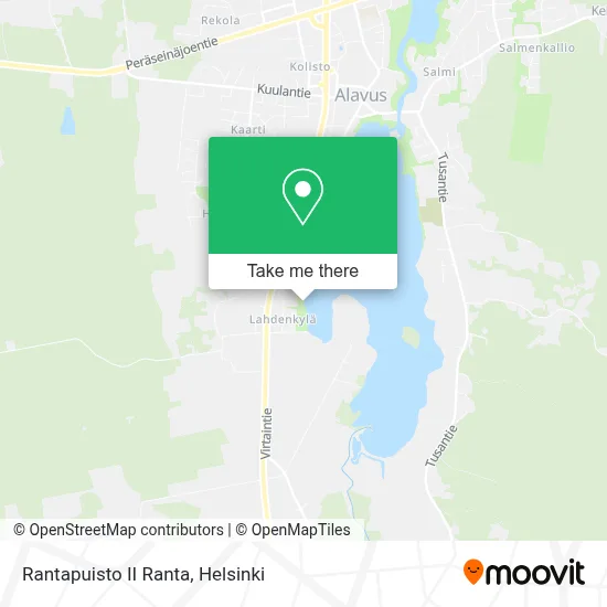 Rantapuisto II Beach map