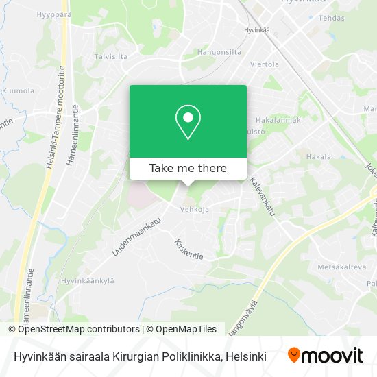 Hyvinkään sairaala Kirurgian Poliklinikka map