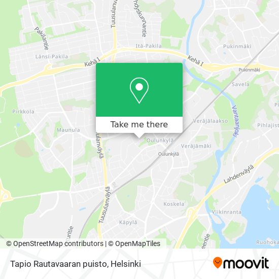 Tapio Rautavaaran puisto map