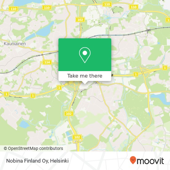 Nobina Finland Oy map