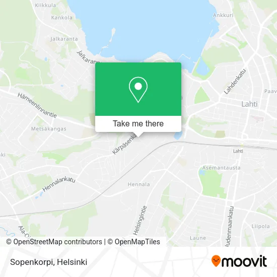 Sopenkorpi map