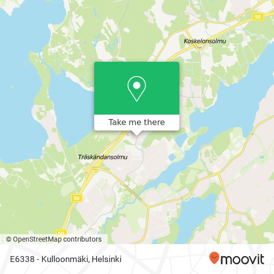 E6338 - Kulloonmäki map