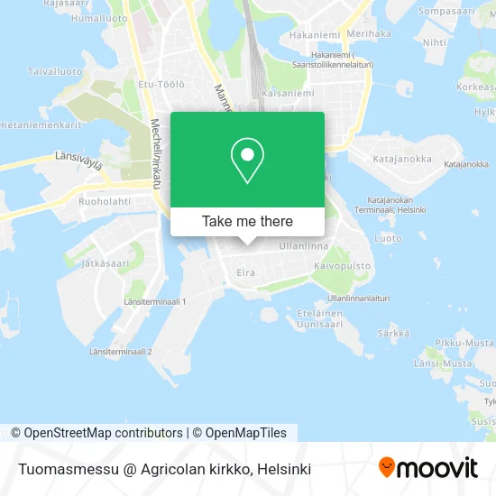 Tuomasmessu @ Agricolan kirkko map
