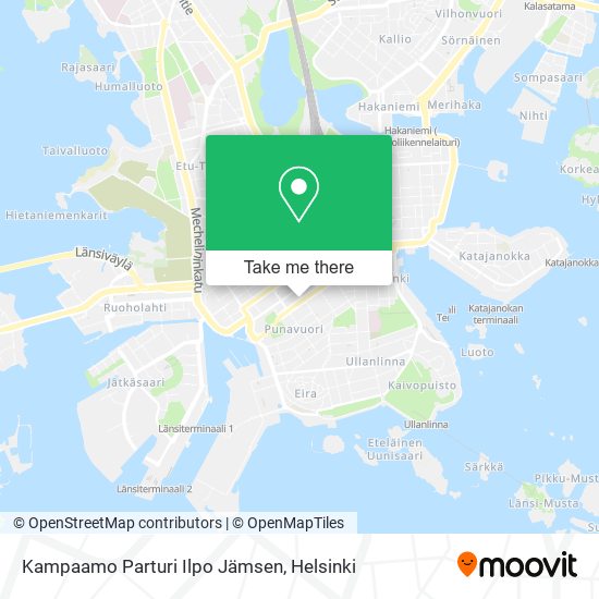 Kampaamo Parturi Ilpo Jämsen map
