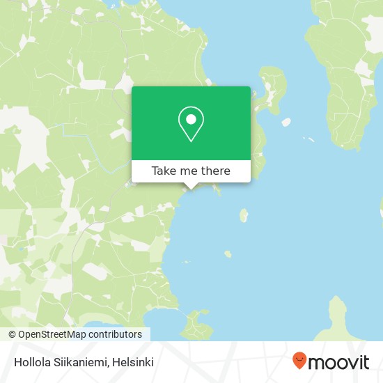 Hollola Siikaniemi map