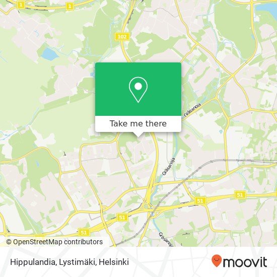 Hippulandia, Lystimäki map