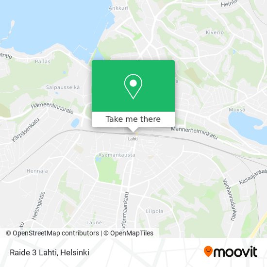 Raide 3 Lahti map