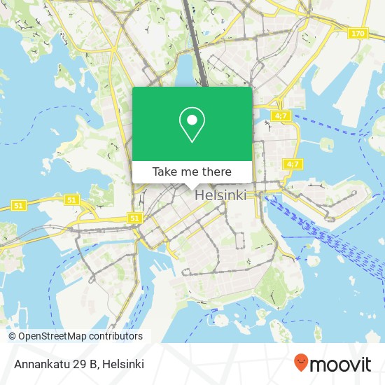 Annankatu 29 B map