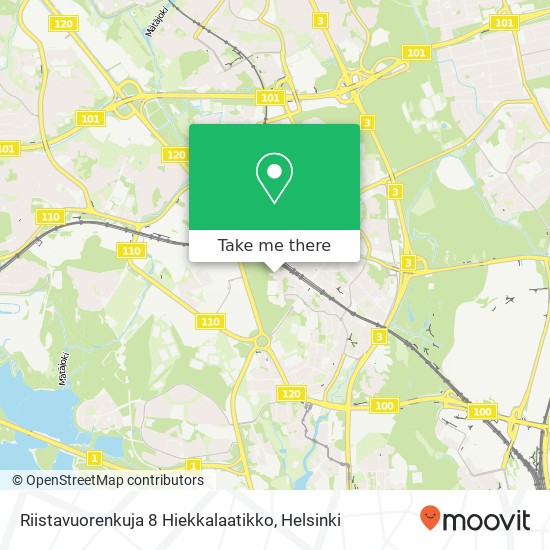 Riistavuorenkuja 8 Hiekkalaatikko map